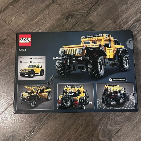 LEGO Technic Jeep Wrangler 4x4 Toy Car Model Building Kit, All Terrain Off Roade - Picture 2 of 2